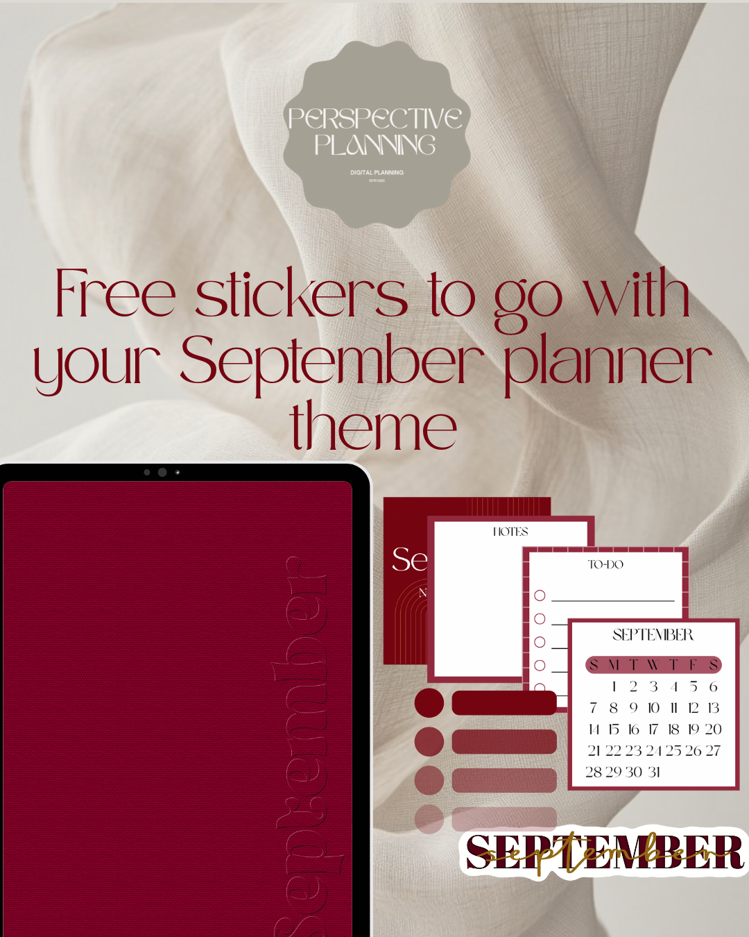 FREE September Digital Planner